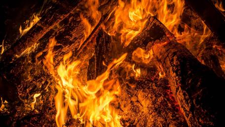 Fiery Dance of Flames and Light wallpaper