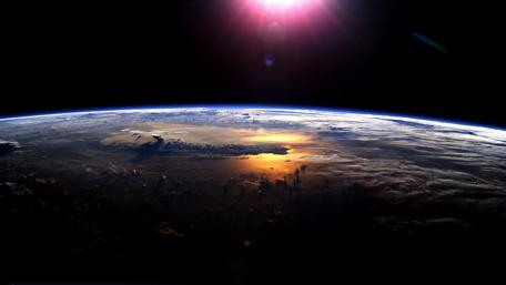 Earth from the ISS wallpaper