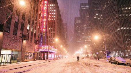 Manhattan snowfall wallpaper