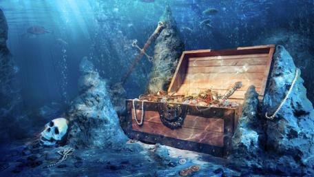 Pirate treasure chest wallpaper
