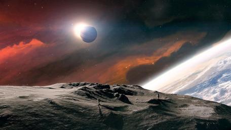 Landing on the moon wallpaper