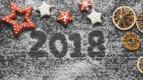 2018 in the snow wallpaper