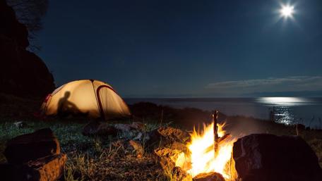 Moonlight Camp wallpaper