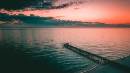 Sunset in Mexico Beach wallpaper