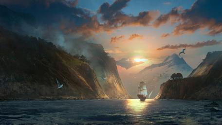Sailing Through the Enchanted Fjords wallpaper