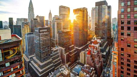 Manhattan sunlight wallpaper