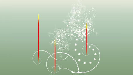 Festive Candle Dance of Celebration wallpaper