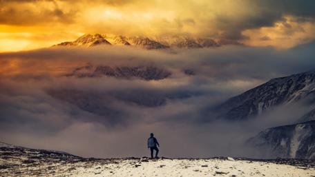 Sub-Mei Pass view Mount Gongga wallpaper