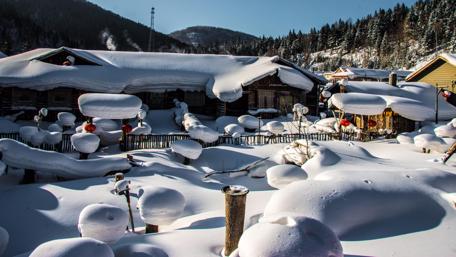 The first hometown of snow in China - Hailin wallpaper