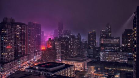 New York City at night wallpaper