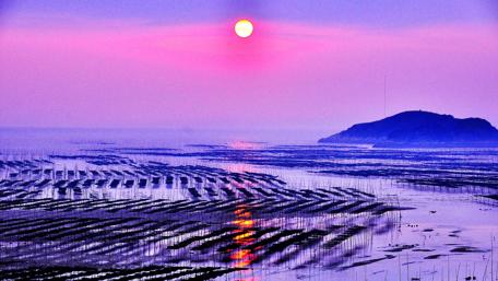 Xiapu Beach at sunset wallpaper