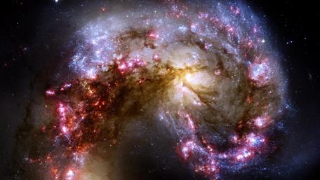 Spiral galaxy arm wallpaper