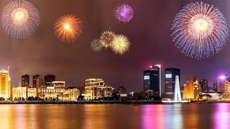 New Year fireworks wallpaper