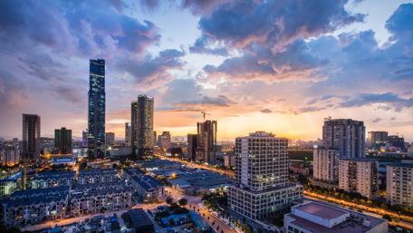 Hanoi cityscape wallpaper