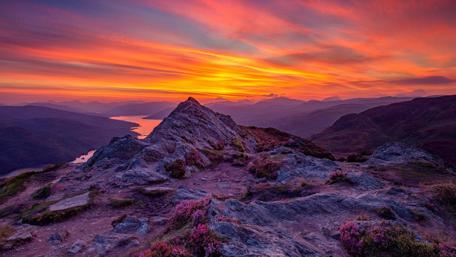 Ben A’an and  Loch Katrine (Scotland) wallpaper