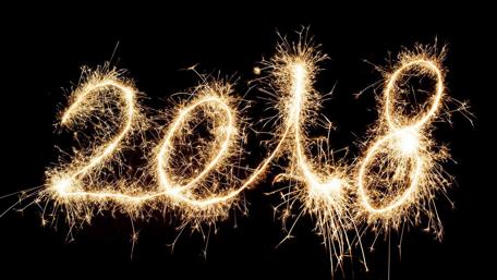 New Year Sparkles 2018 Celebration Wallpaper wallpaper