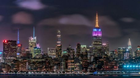 New York city lights wallpaper