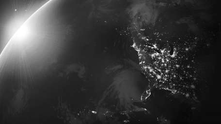 Earth lights from the space wallpaper