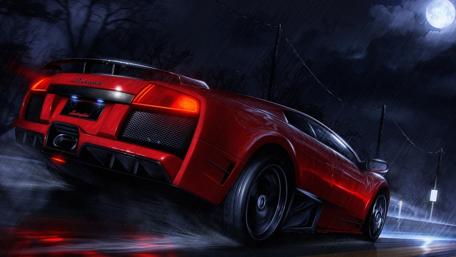 Red Lamborghini wallpaper