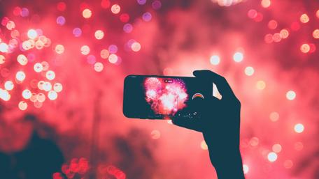 Party bokeh lights wallpaper