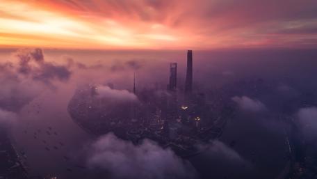 Shanghai morning wallpaper