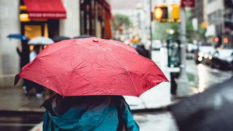 Rainy Day Bliss with Umbrellas wallpaper