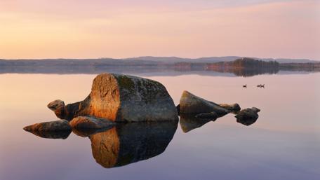 Tranquil Reflections on Still Waters wallpaper