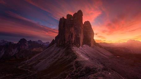 Tre Cime Di Lavaredo - Italian Dolomites wallpaper