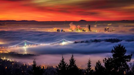 Vancouver clouds wallpaper