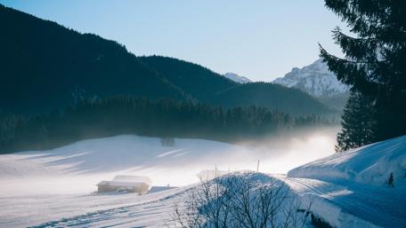 Serene Winter Wonderland Scene wallpaper