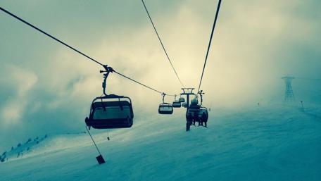 Winter Adventure Above the Clouds wallpaper