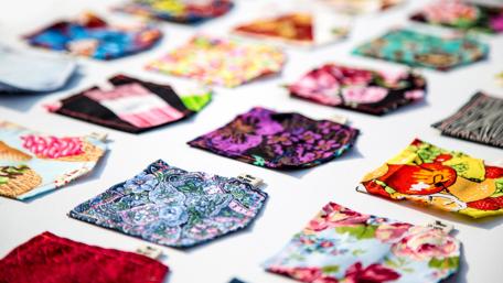 Textile sample wallpaper