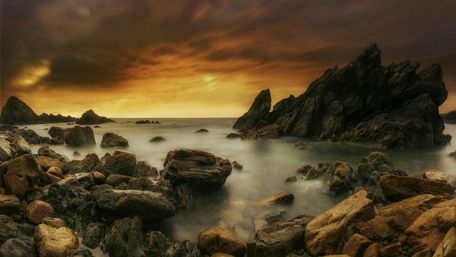 Buelna Beach - Asturias, Spain wallpaper