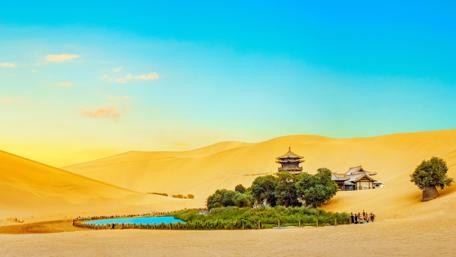 Crescent Lake wallpaper