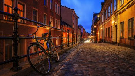 Stockholm street wallpaper