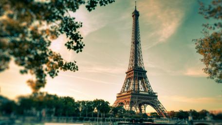 Eiffel Tower from Champ de Mars Park wallpaper