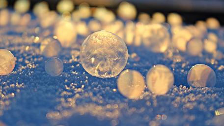 Ice beads wallpaper