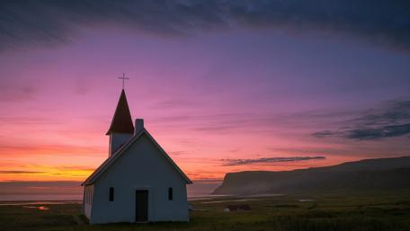Breiðavíkurkirkja (Iceland) wallpaper