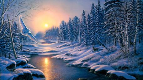 Dreamland Winter Wonderland wallpaper