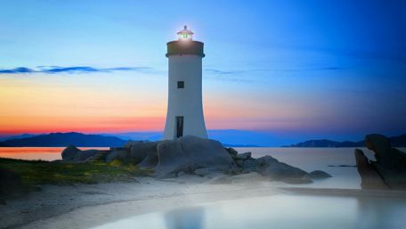 Porto Conte Lighthouse in Sardinia wallpaper