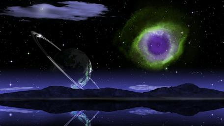 Fantasy space art wallpaper