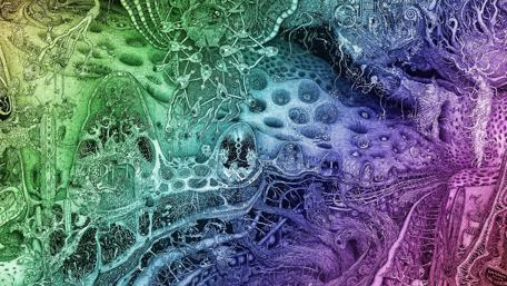 Psychedelic art wallpaper