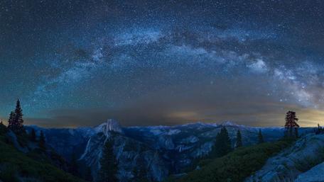 Glacier Point night view wallpaper