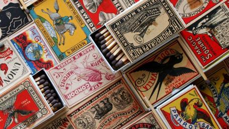 Old match box wallpaper