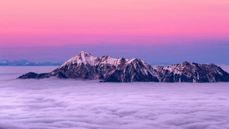 Qionglai Mountains Sea of Clouds wallpaper
