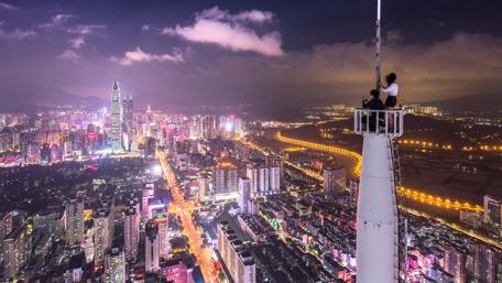 Shenzhen night scene wallpaper