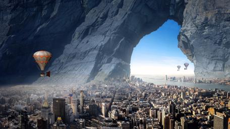 Alien city wallpaper