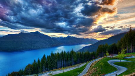 Majestic Serenity of Wilderness Landscape wallpaper