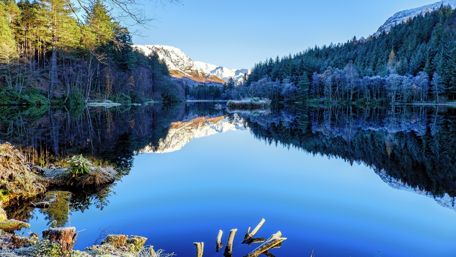 Glencoe and Loch Leven wallpaper