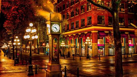 Downtown night (Vancouver) wallpaper